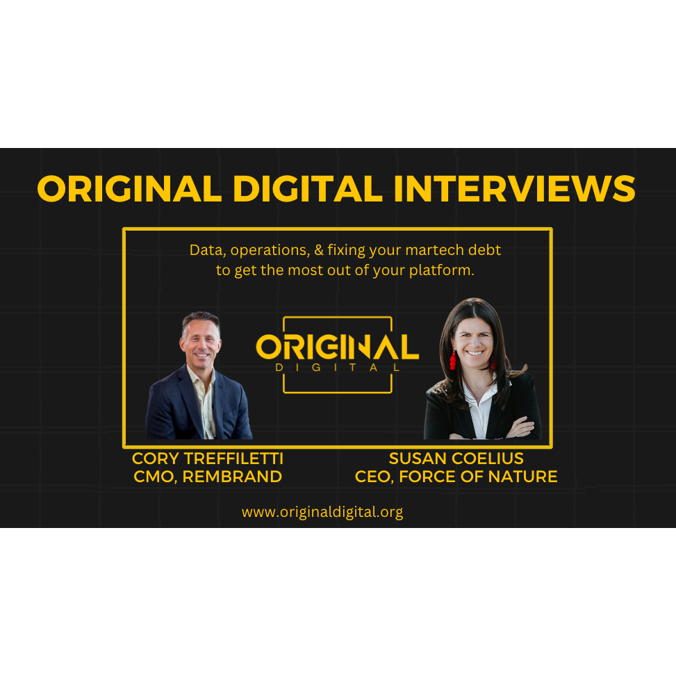 Cover image for  article: Original Digital Presents: Susan Coelius, CEO, Force of Nature (Video)