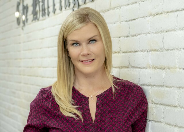 Cover image for  article: Alison Sweeney's Love of True Crime Podcasts Led to Her New Hallmark Franchise