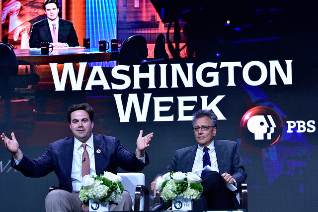 Cover image for  article: TCA:  The Mooch Disrupts a PBS Panel, In a Good Way