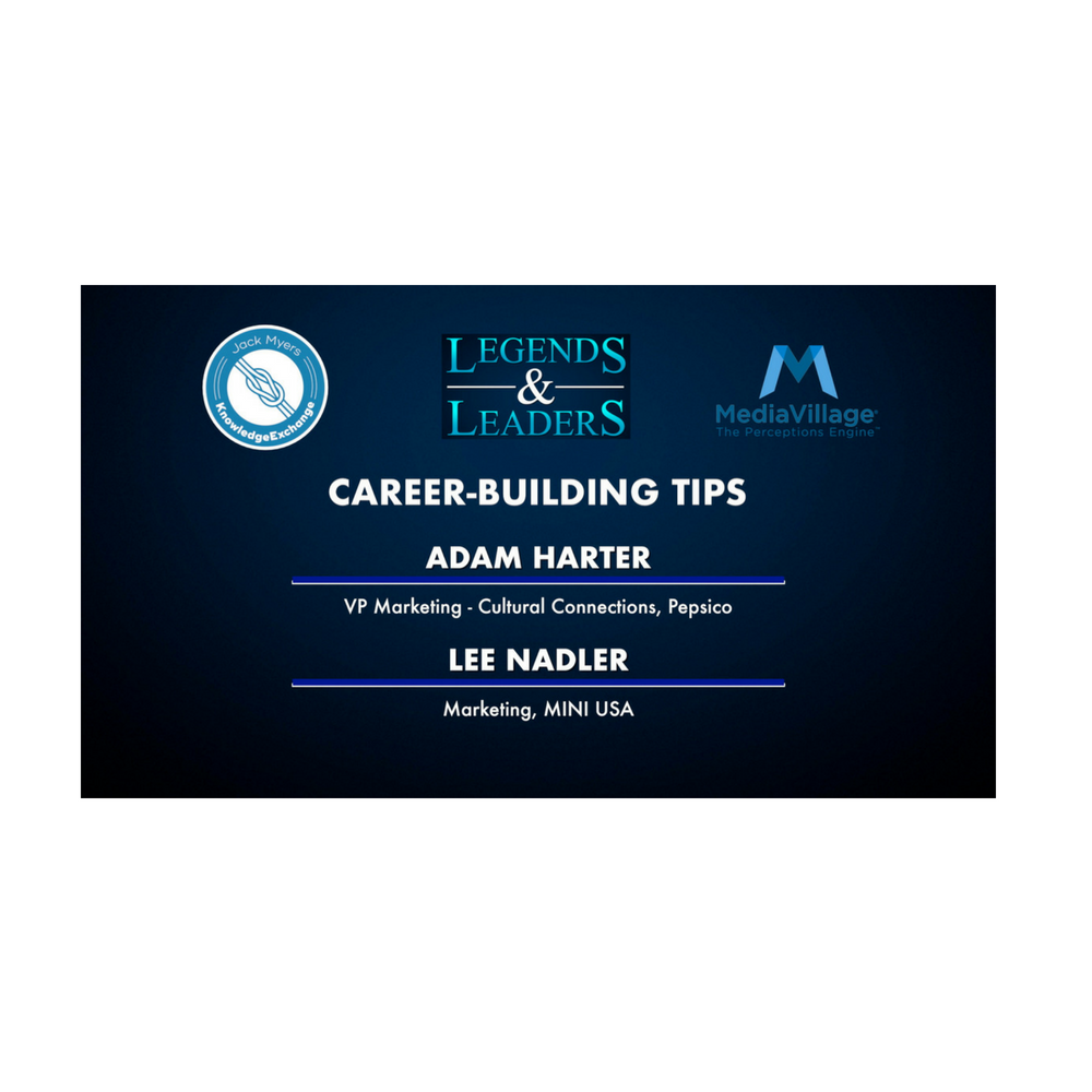 Cover image for article: Video: Career-Building Tips with Pepsico's Adam Harter and MINI's Lee Nadler
