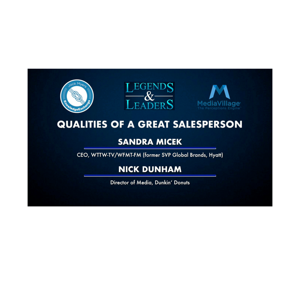 Cover image for  article: Video: Qualities of A Great Salesperson with Sandra Micek and Nick Dunham