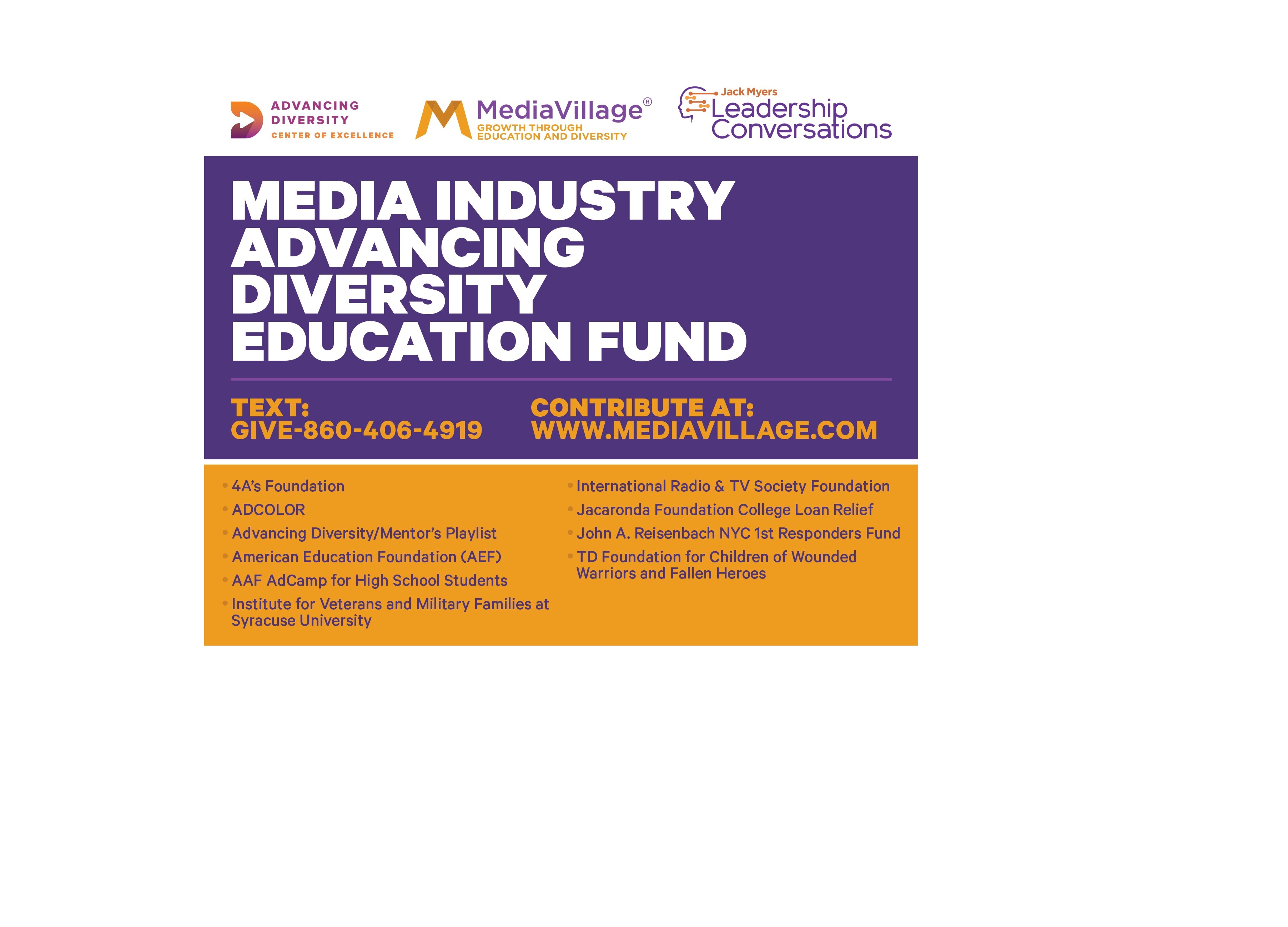 Cover image for  article: Media Industry Advancing Diversity Education Fund: Contribute Now