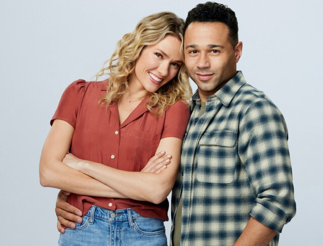 Cover image for  article: Tori Anderson and Corbin Bleu Team for "Campfire Christmas," the First Hallmark Channel Movie to Celebrate Christmas in July