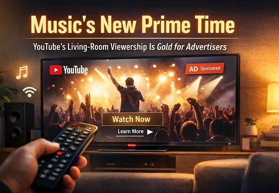 Music’s New Prime Time: YouTube's Living-Room Viewership is Gold for Advertisers