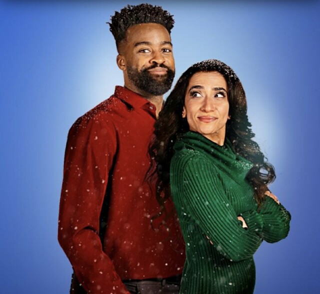 Cover image for  article: Anjali Khurana and Landon Moss on Their UPtv Christmas Eve Movie "The Snowball Effect"