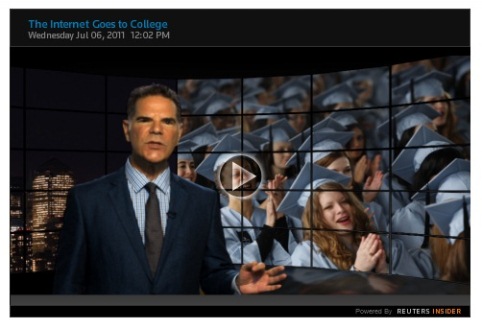 Cover image for  article: Jack Myers Video Report: The Internet Goes to College