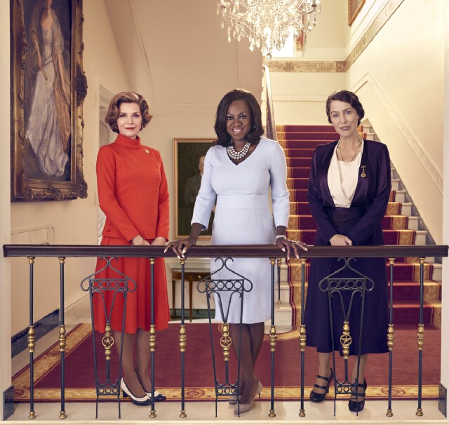 Cover image for  article: Viola Davis, Michelle Pfeiffer and Gillian Anderson on Portraying Formidable Women in Showtime's "The First Lady"