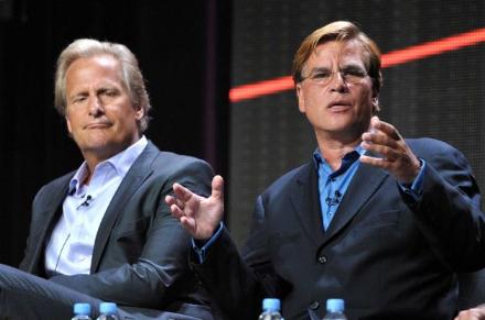 Cover image for  article: HBO at TCA: Aaron Sorkin Hears from His Critics in a Session for "The Newsroom" - Ed Martin