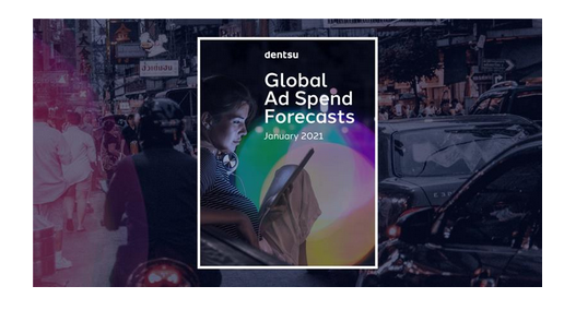 Cover image for  article: Dentsu Forecasts 2021 Global Ad Spend Recovery