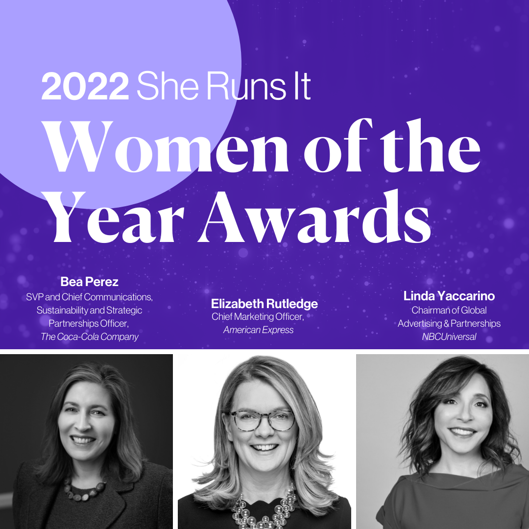 Cover image for  article: She Runs It Names Three Industry Trailblazers in Marketing, Media and Tech as 2022 Women of the Year