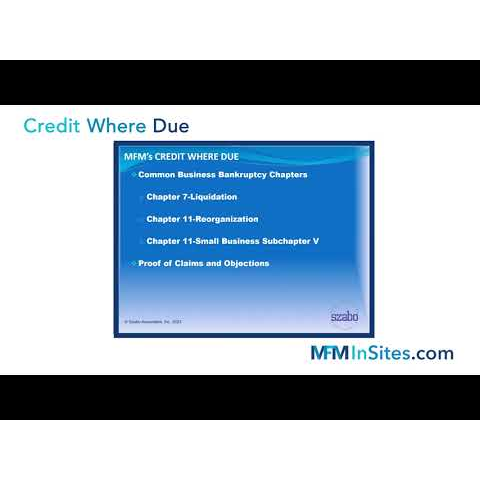 Cover image for  article: MFM's "Credit Where Due" -- Bankruptcies Are Rapidly Increasing. Are You Prepared? (Video)