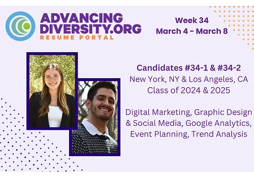 Maximilian from NYU and Natalie from Loyola Marymount University are Eager to Join Your Team - March 4, 2024
