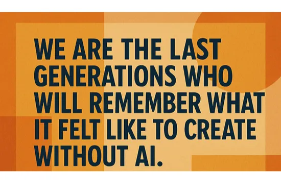 Being the Last Pre-AI Generation