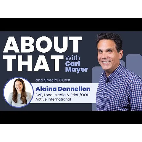 "About That with Carl Mayer:" Alaina Donnellon (Episode 10: Political Spending)
