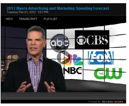 Cover image for article: 2012 Myers Advertising and Marketing Spending Forecast - Jack Myers Video Report