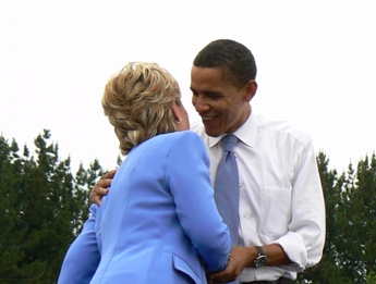 Cover image for  article: Obama and Clinton Return to the Scene of their Twin Triumphs
