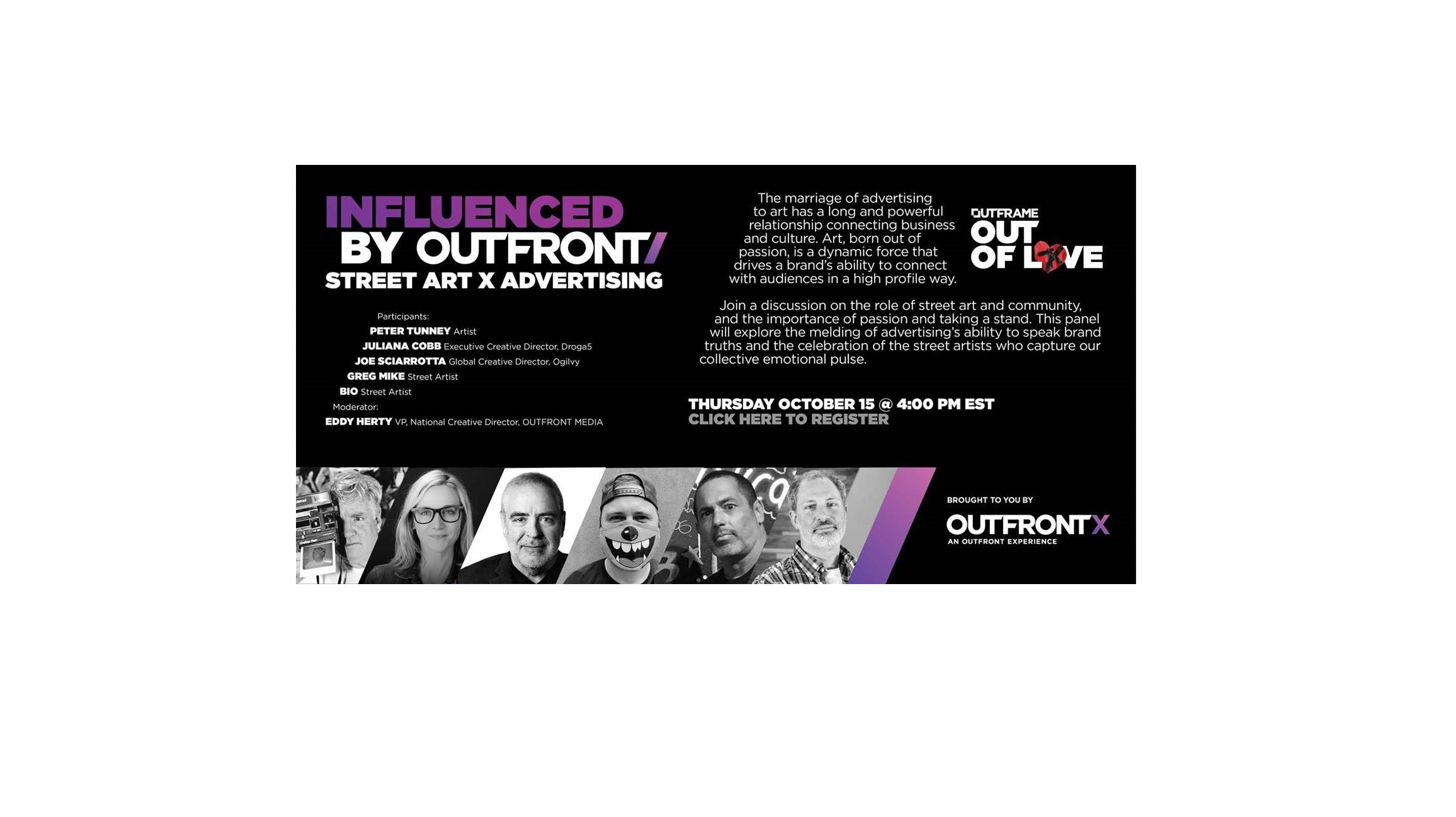 Cover image for article: Influenced By OUTFRONT // Street Art x Advertising: Conversation Watch it Here