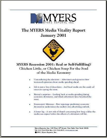 Cover image for  article: Myers Recession 2001: Real or Self-Fulfilling