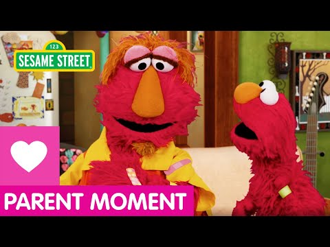 Cover image for  article: Sesame Street's Elmo and His Dad Louie Star in New PSA Informing Parents of Young Children about COVID-19 Vaccines