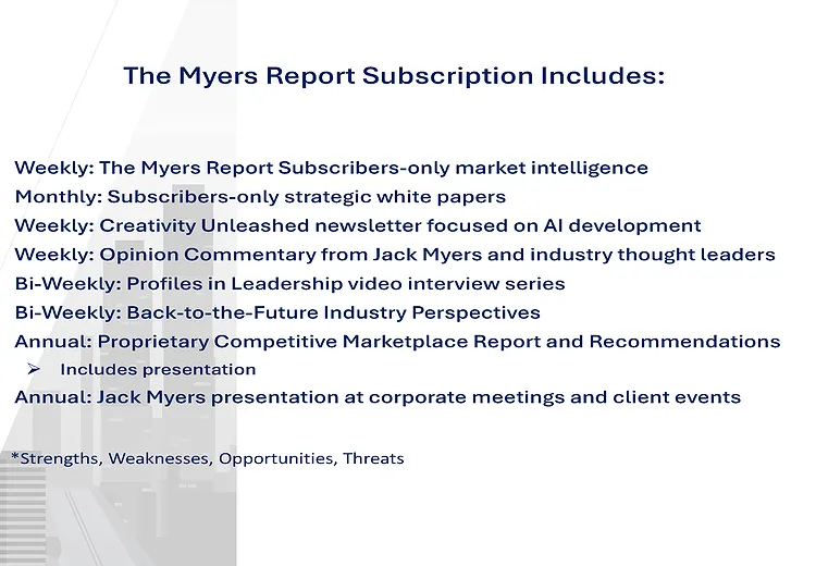 Market Assessment Research from The Myers Report
