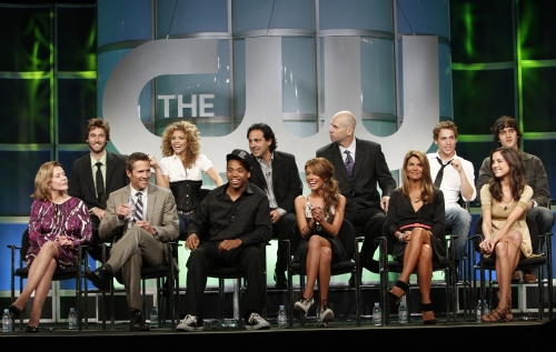 The cast of The CW's "90210" at the Television Critics Association tour.