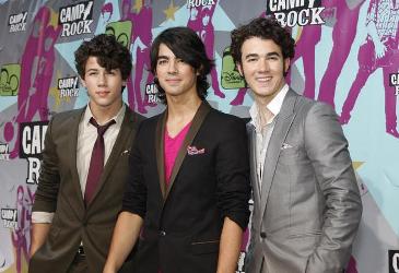 Nick, Joe and Kevin Jonas at the "Camp Rock" premiere in New York City.